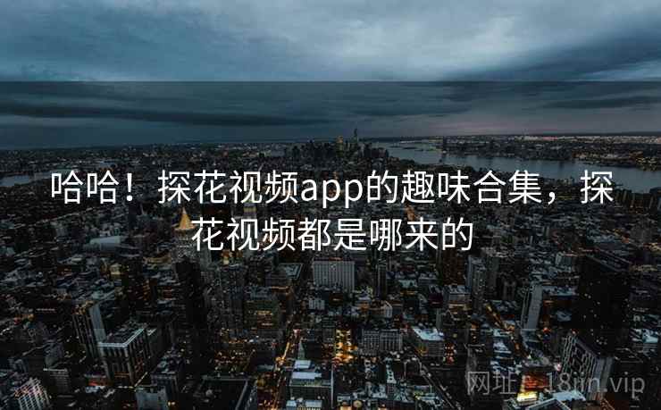哈哈！探花视频app的趣味合集，探花视频都是哪来的