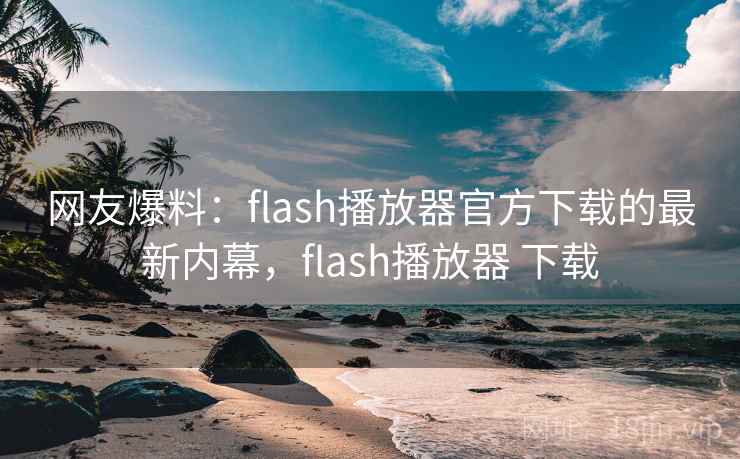 网友爆料：flash播放器官方下载的最新内幕，flash播放器 下载